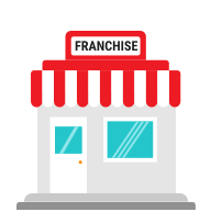 Franchise building icon