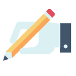 hand writing icon