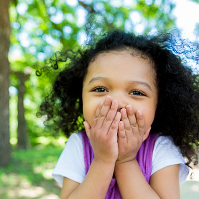 A young girl at daycare